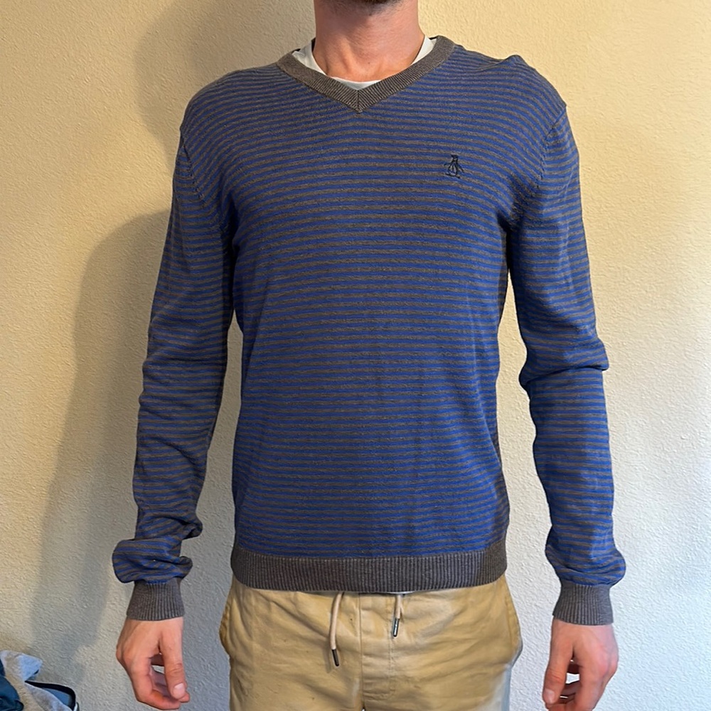 Striped Penguin Sweater